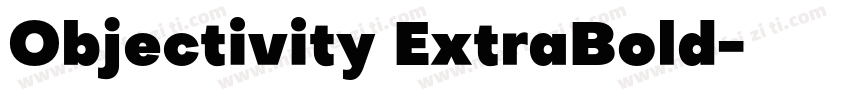 Objectivity ExtraBold字体转换
